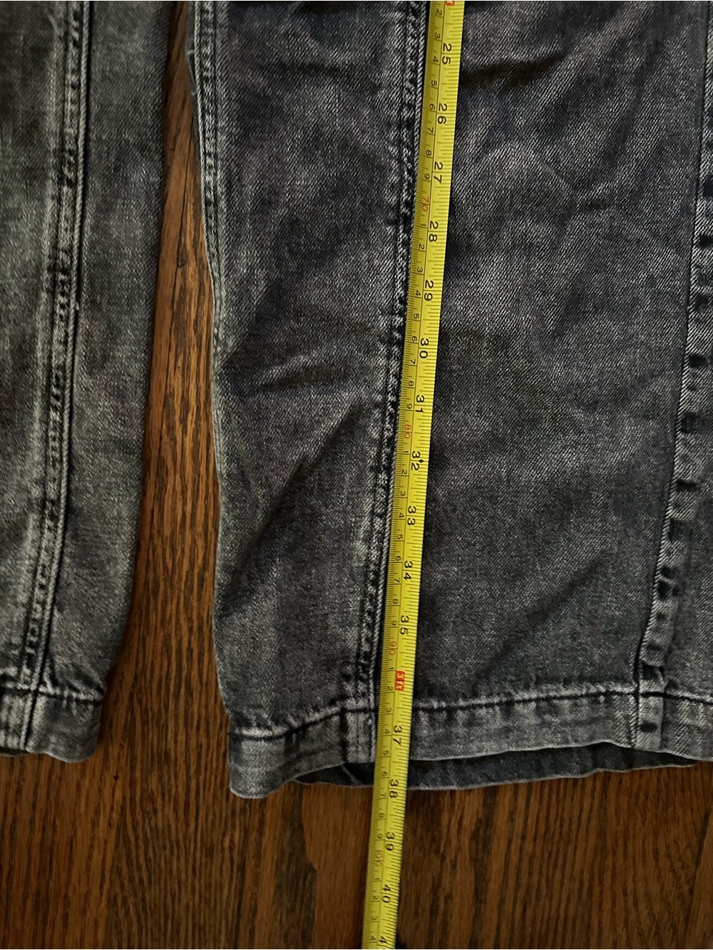 GAP High Rise Wide Leg Utility Denim Pants Gray Wash Medium - Picture 8 of 10
